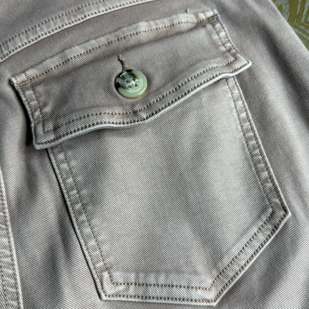 SPANX Maeve Stretch Twill Cropped Wide Wide-Leg Pant M - Picture 8 of 11